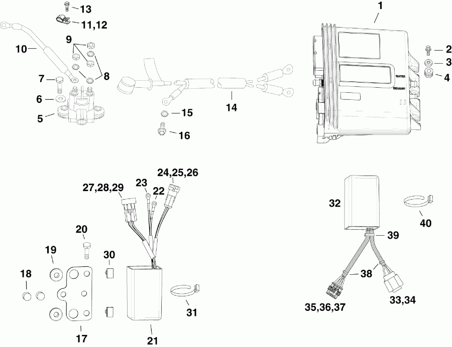  EVINRUDE E115DCXSCS  - ectrical Components