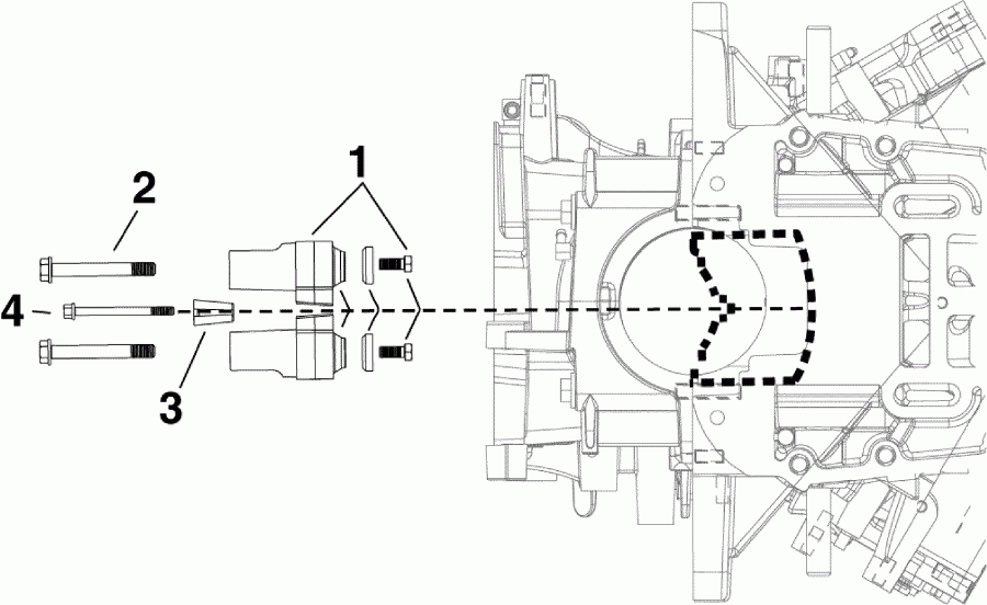   Evinrude E115DPXSCR  - per  s - per Engine Mounts