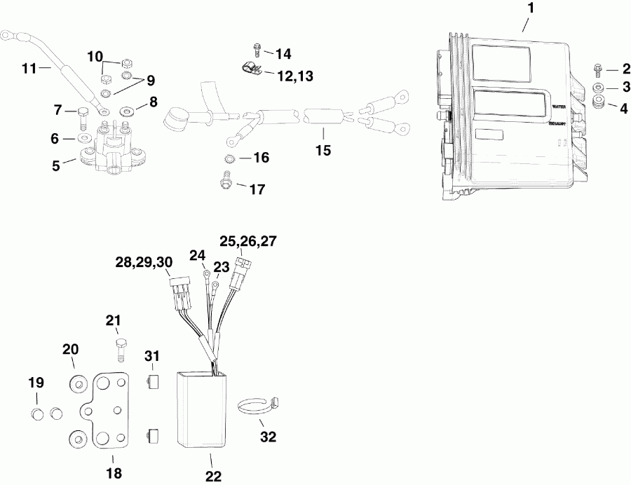  EVINRUDE E175DMXSCF  - ectrical Components