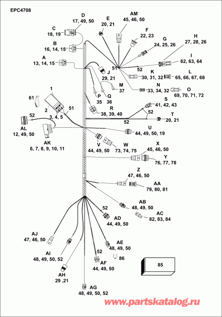 ��������� ��������� ������� E40DHSLAGA - ITALY ONLY  - electrical Harness