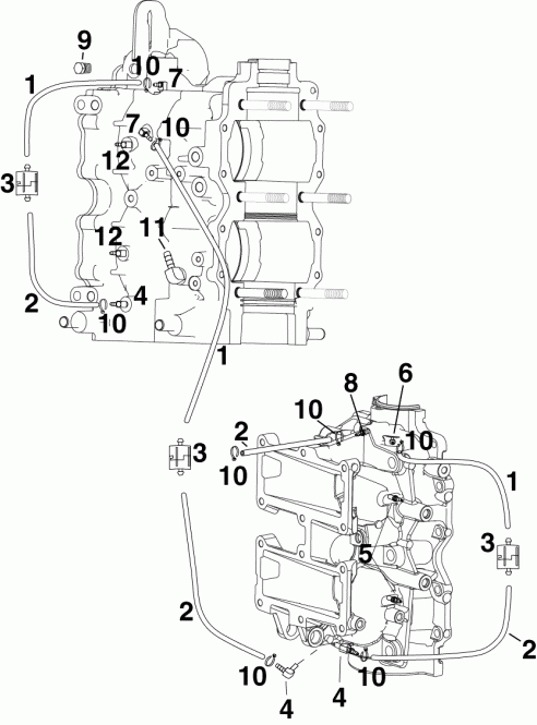    Evinrude E60DGTLAGC  - C   / oil Recirculation System