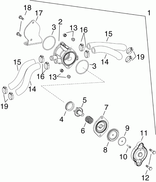   Evinrude DE300PZAAD  -     - water Pressure Relief Valve