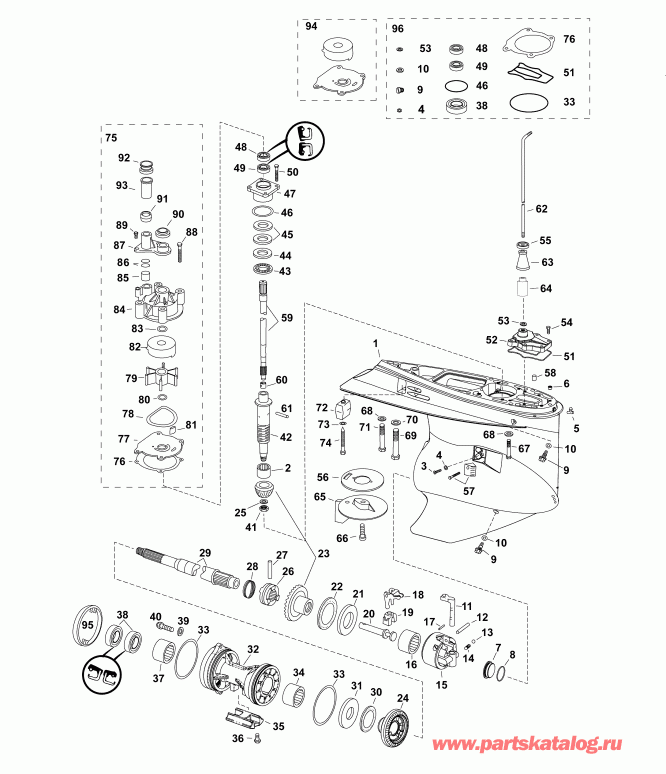   E225DHLAAB  - , M2-type - gearcase, M2-type