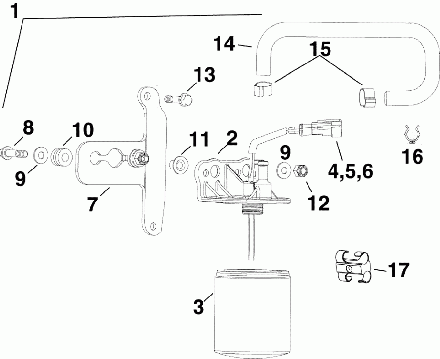    EVINRUDE E225DHXAAA  - fuel Filter