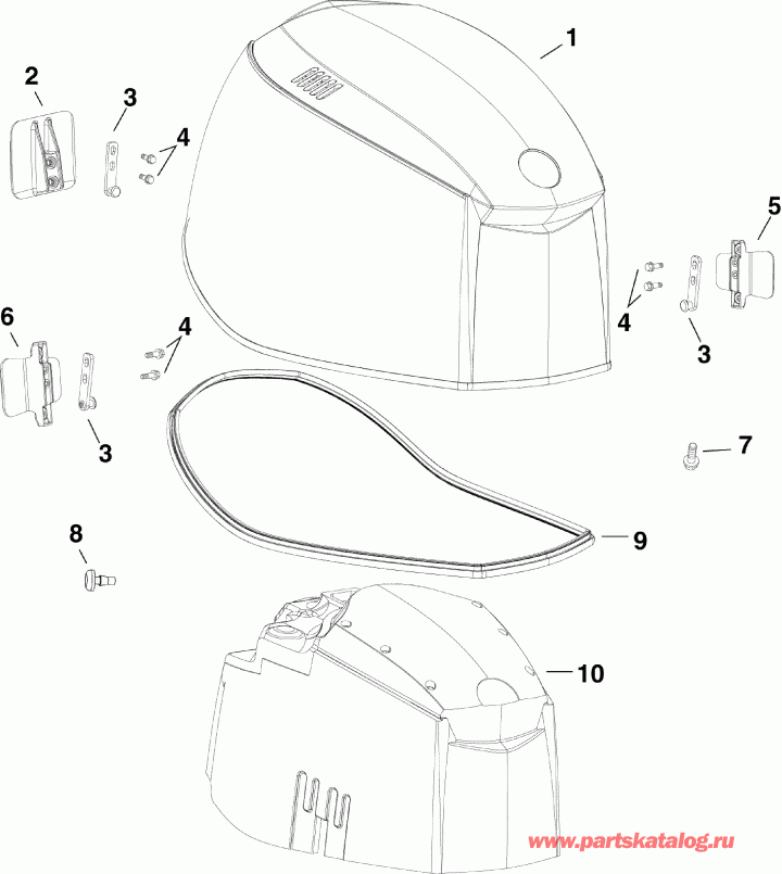  EVINRUDE E225DPXAAB  -   () - engine Cover