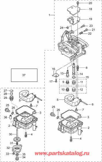    Evinrude B10RG4ABB  - carburetor Assembly