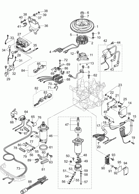    Evinrude B15RGL4ABA  - electrical System