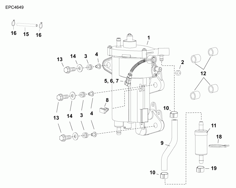 ��������� �������� ����� ������� B30MRLABA  - fuel Pump & Vapor Separator / ��������� ����� & ��������������