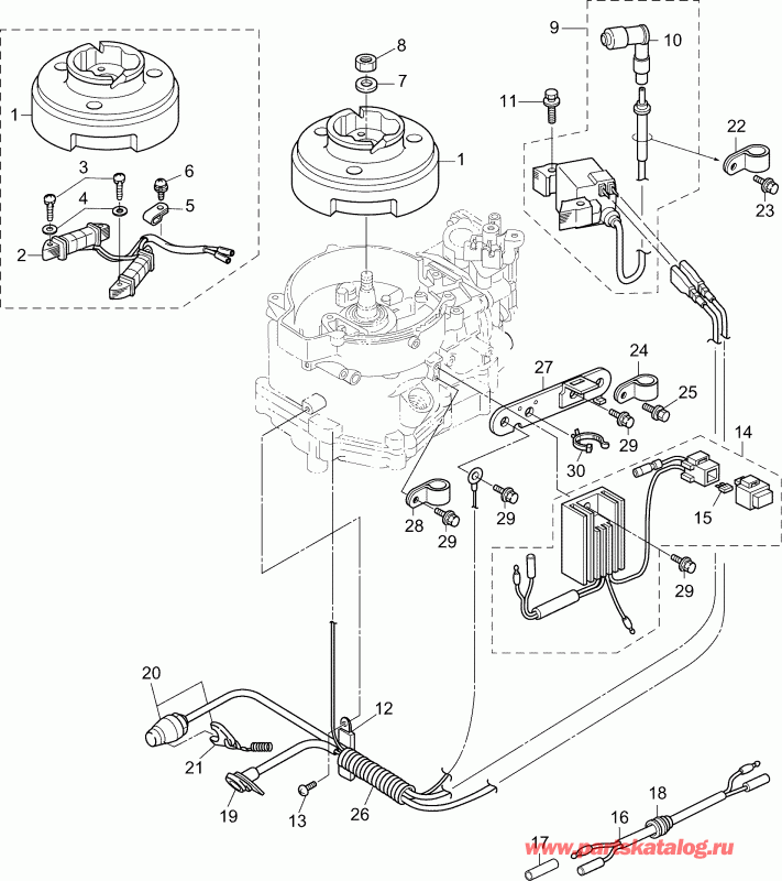  EVINRUDE B6RGL4ABA  - ignition System - ignition System