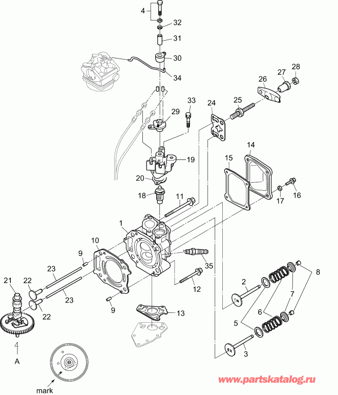 �������� ����� ������� B6RGL4ABB  - ������� ����� �������� Assembly / cylinder Head Assembly