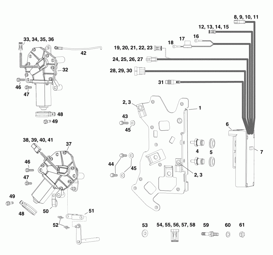   Evinrude DE200PXABB  - electronic Shift And Throttle