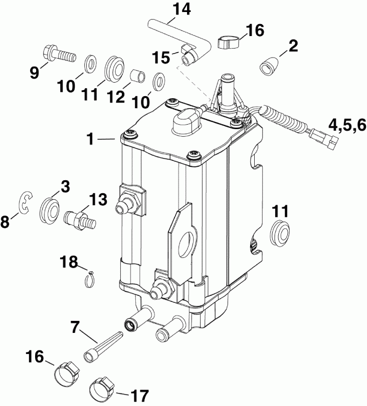    DE225CXABB  -   &  / fuel Pump & Vapor Separator