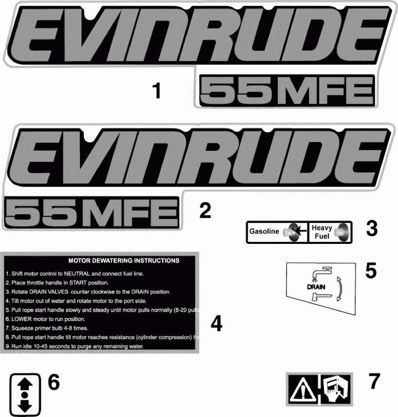    Evinrude E105DGJABF  -   () - engine Cover