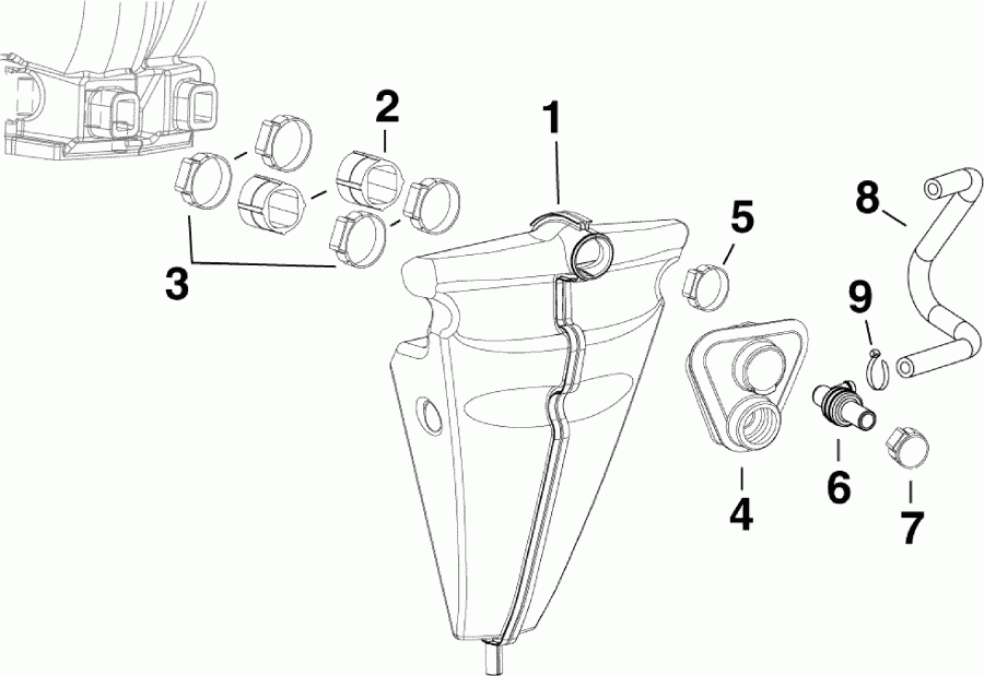 ����� EVINRUDE E130DCXABA  - muffler