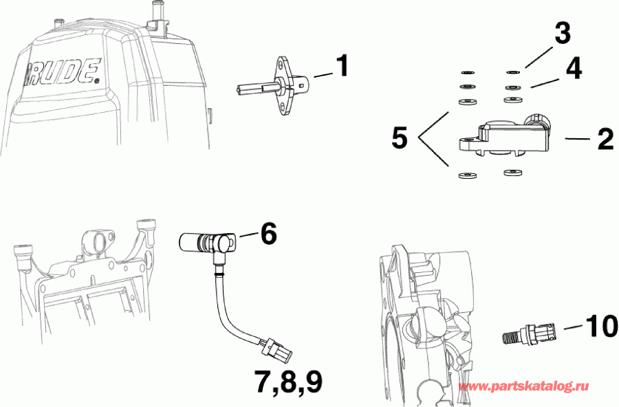  EVINRUDE E150DGXABB  - sensors / 
