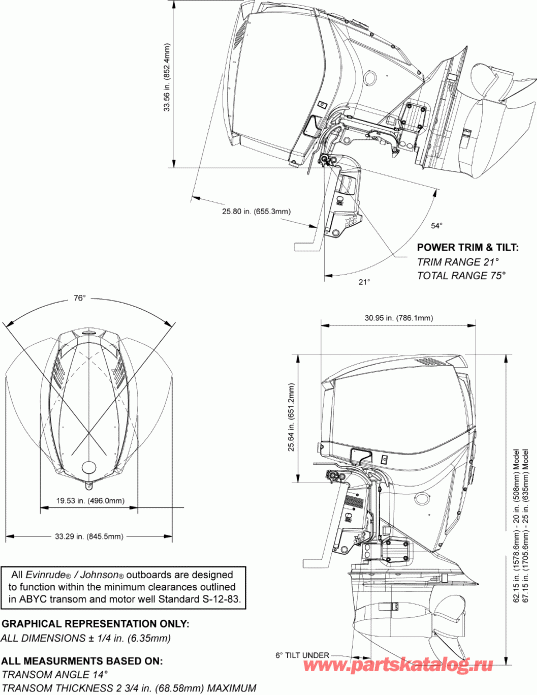   E175DCXABF  - profile Drawing