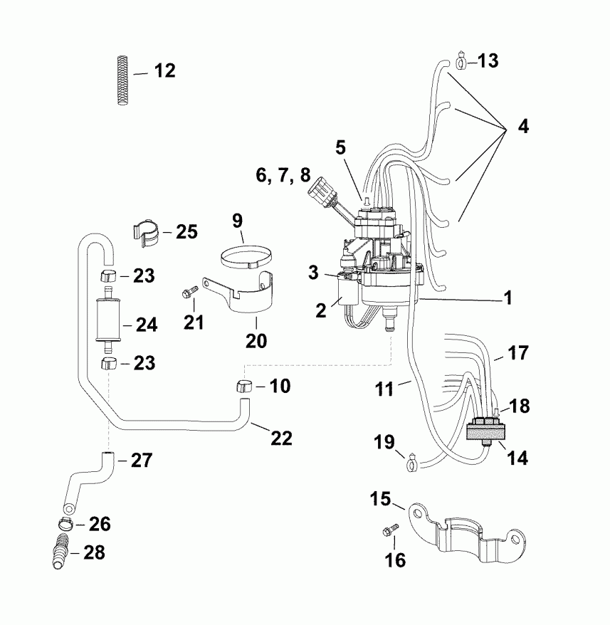    EVINRUDE E175DGXABF  - oil Pump /  