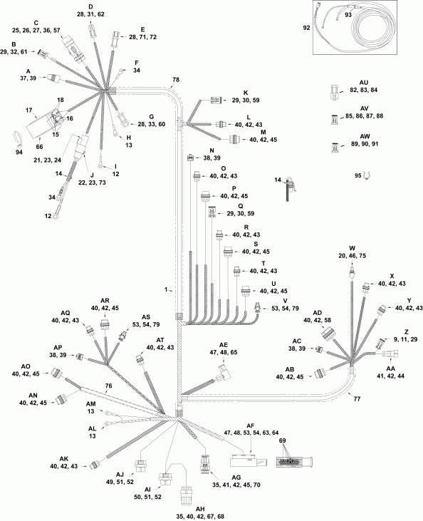    E225DHXABA  - electrical Harness (3.3 L) -  -   (3.3 L)