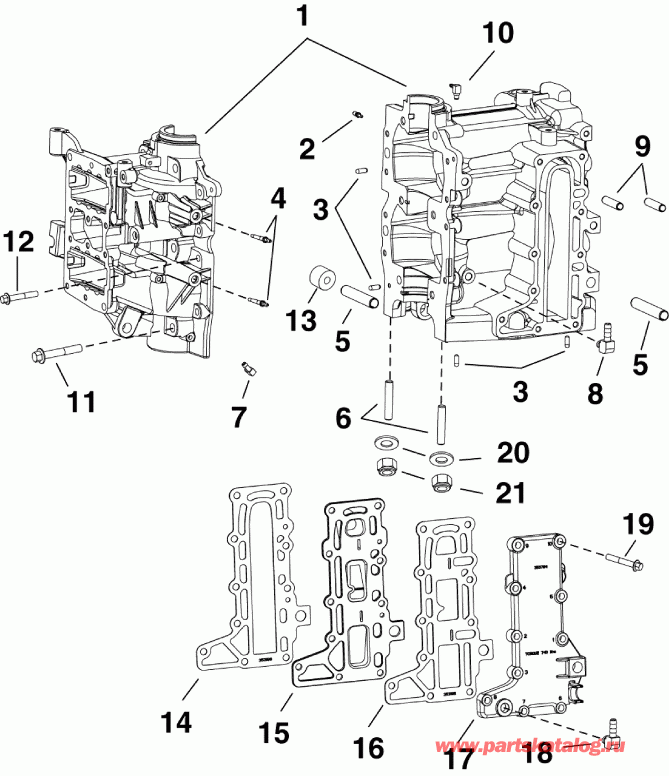   Evinrude E25TESLABA  -  &  