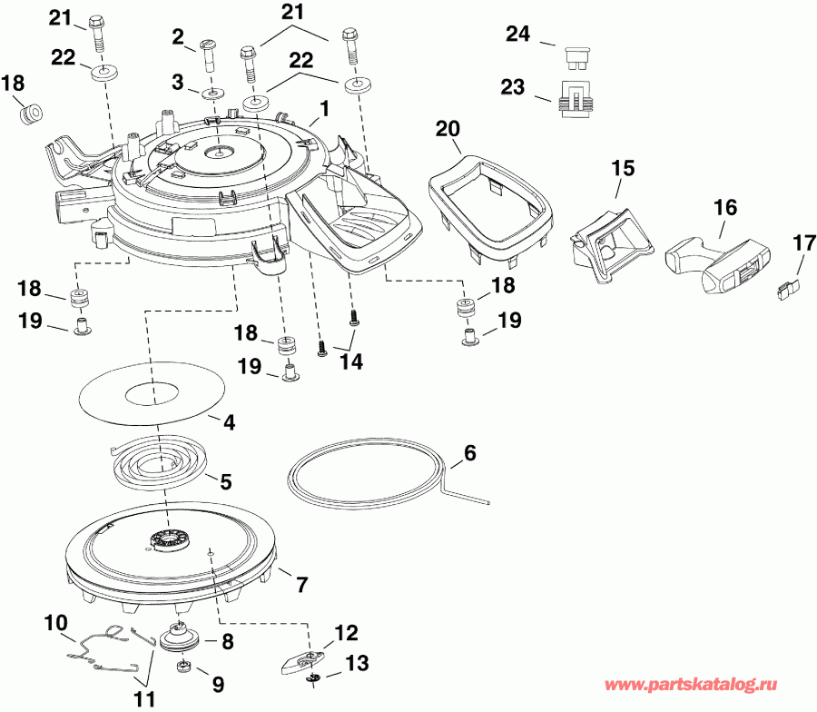 ����� EVINRUDE E30DRSLABB  - recoil Starter / ���������� �������