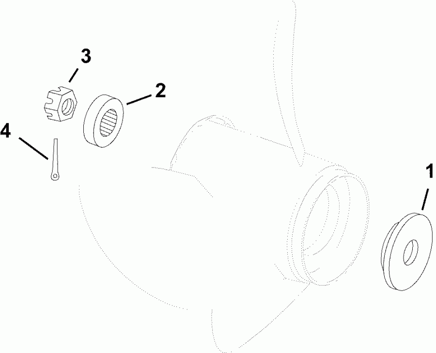 �������� ����� Evinrude E40DTLABA  - �������� �������� ����� / propeller Hardware