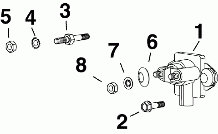 ��������� ������� E55MRLABA  - solenoid & Ground Stud - solenoid & ���������� �������