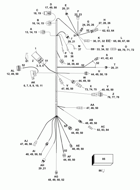 ��������� ��������� ������� E55MJRLAFA  - electrical Harness / ��������� - ���� ��������