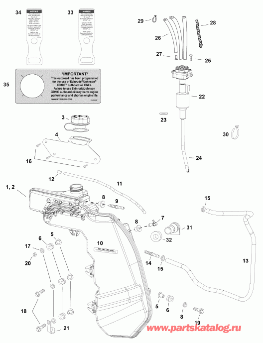   E65GLAFC  -   &  (pontoon Series) - oil Tank & Pump (pontoon Series)