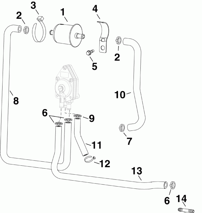   Evinrude E75DPGLAFC  - fuel Filter -  