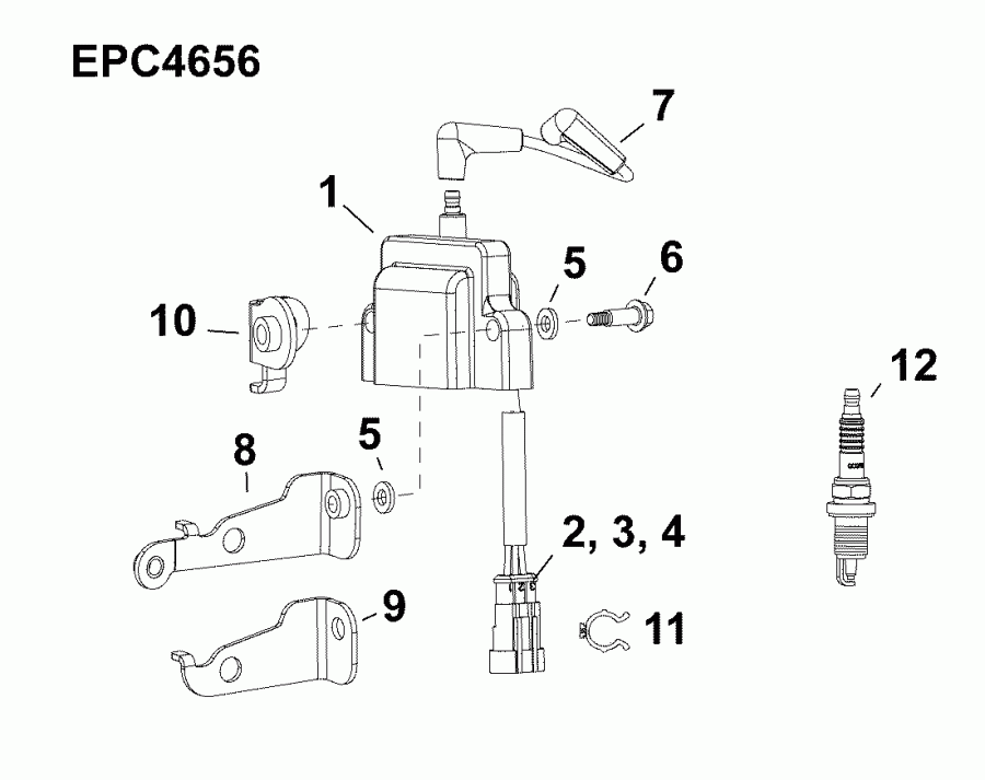 ��������� Evinrude E90DGXAFA  - ignition Coil - ������� ���������