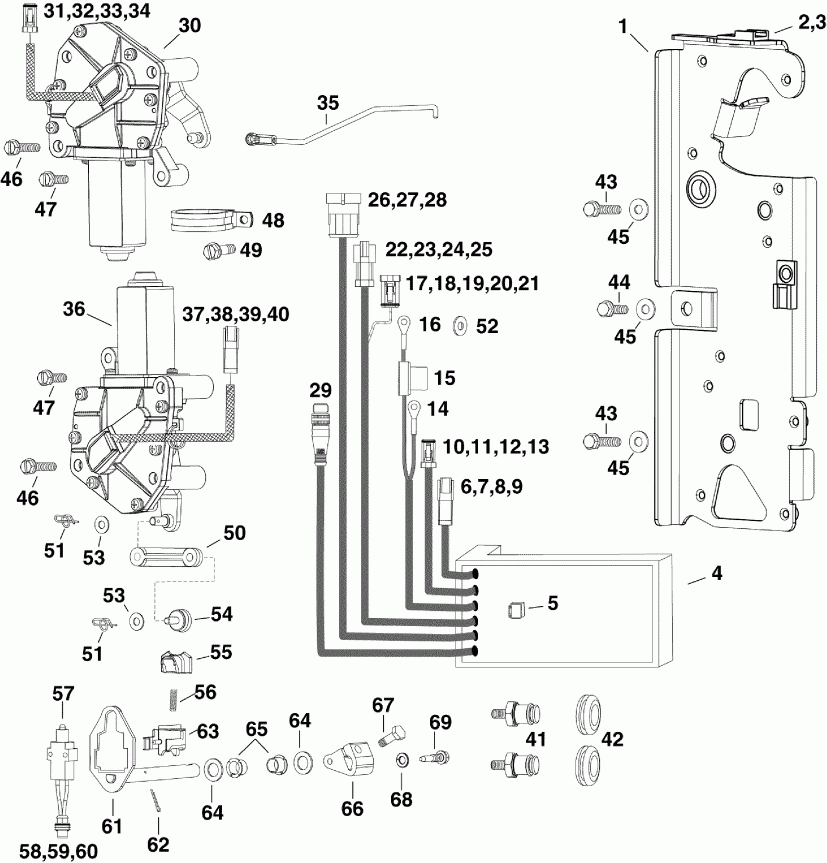 �������� ����� EVINRUDE DE300CXISS  - ectronic ������������� � ��������