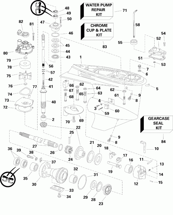 ��������� �������� ����� EVINRUDE E115DPLIIB  - ype / ype