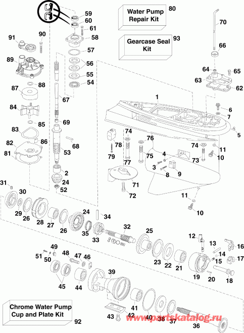   Evinrude E130DCXIIR  - ype,   - ype, Counter Rotation