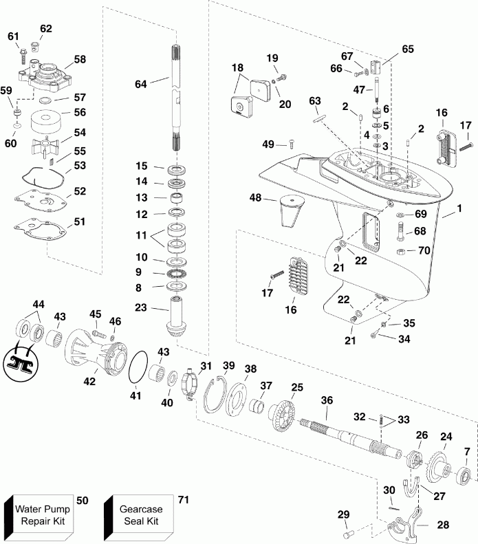 ��������� ����� Evinrude E25DTELIIH  - ype
