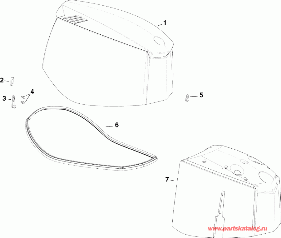  Evinrude E150DSLINE  - gine ������ / gine Cover
