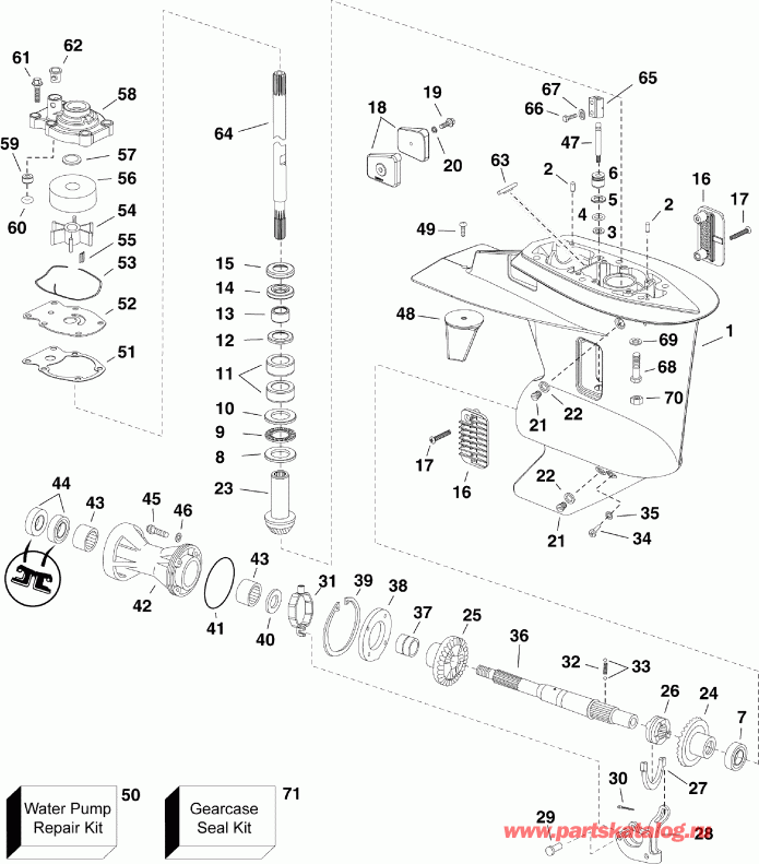 ��������� ����� EVINRUDE E30TESLINC  - ype - ype