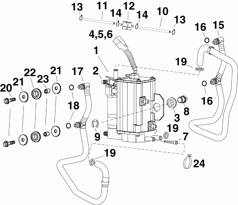 Evinrude E55MJRLINB  - el ����� & �������������� / el Pump & Vapor Separator