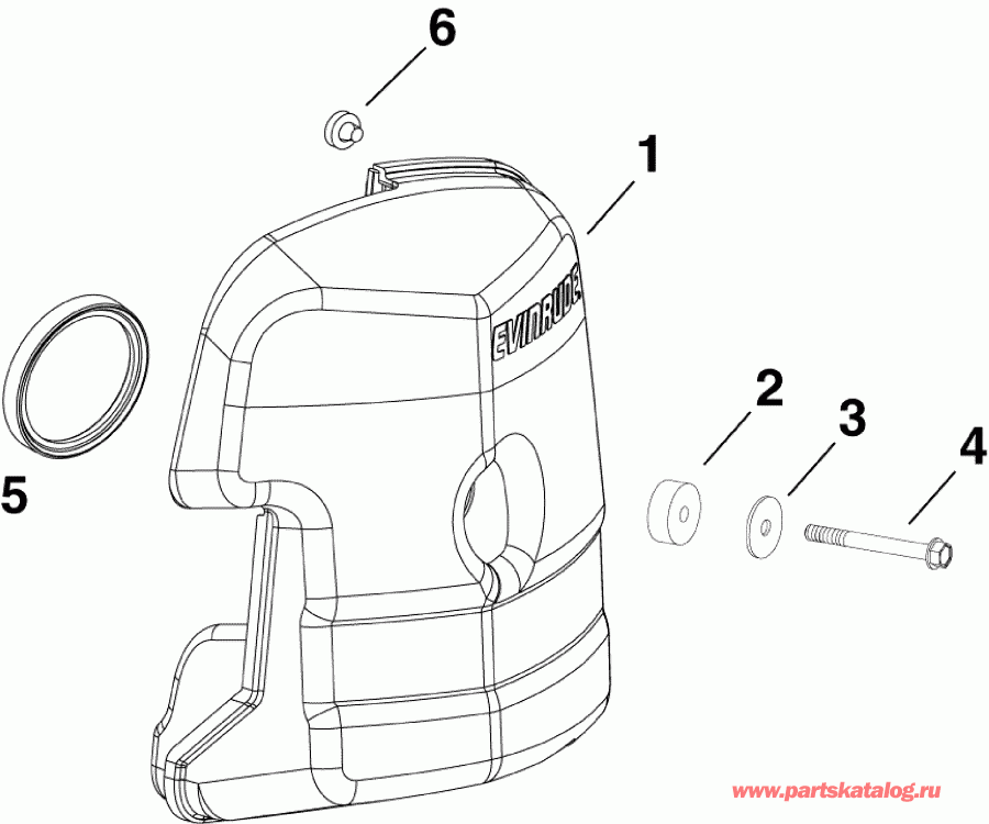 ��������� Evinrude E60DPLINC  - r Silencer - r ���������