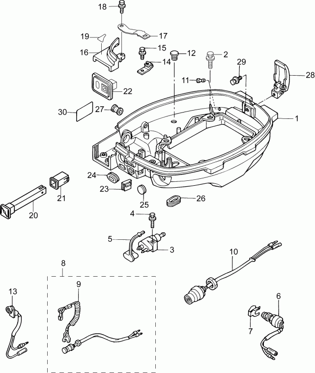 ����� EVINRUDE B10R4AAB  - ������ ������ ���������