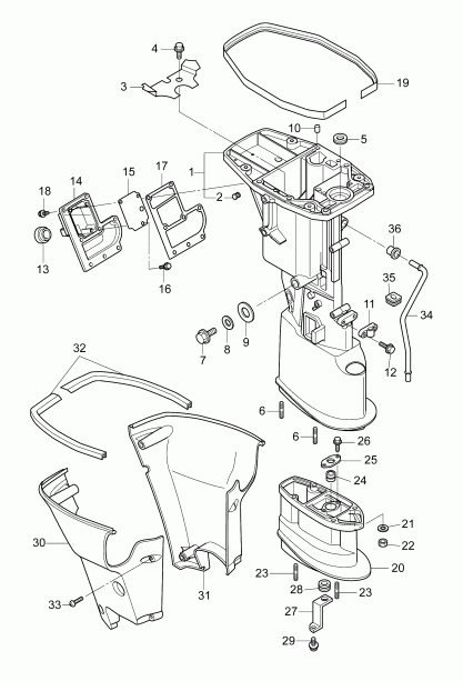 ��������� ��������� ������� B15TEL4AAA  - driveshaft Housing - ������ ���� ��������