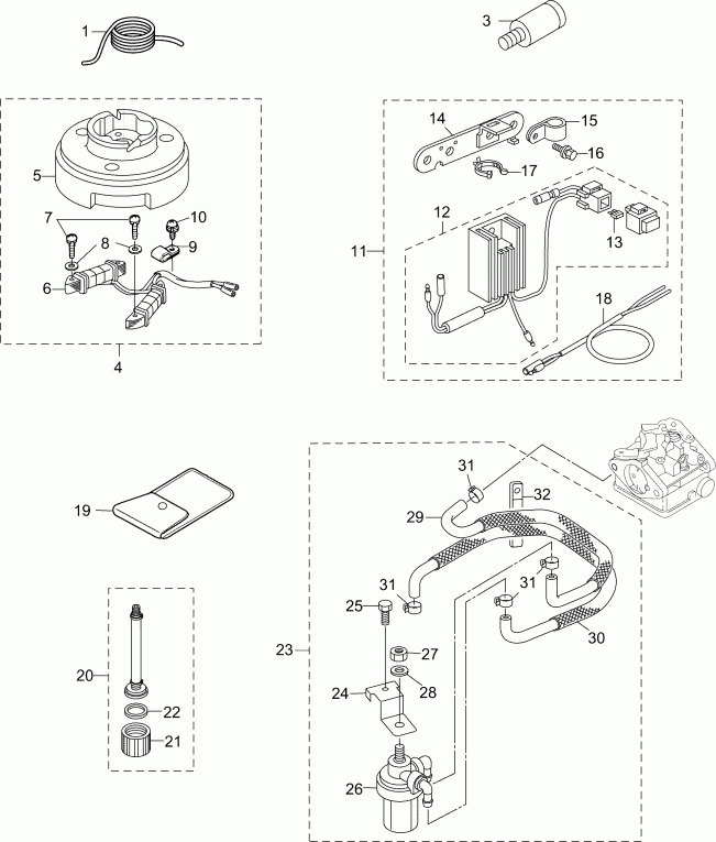 EVINRUDE B4R4AAB  - accessories / 