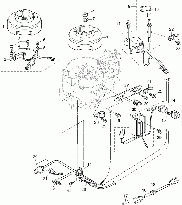    EVINRUDE B6R4AAA  - ignition System - ignition System