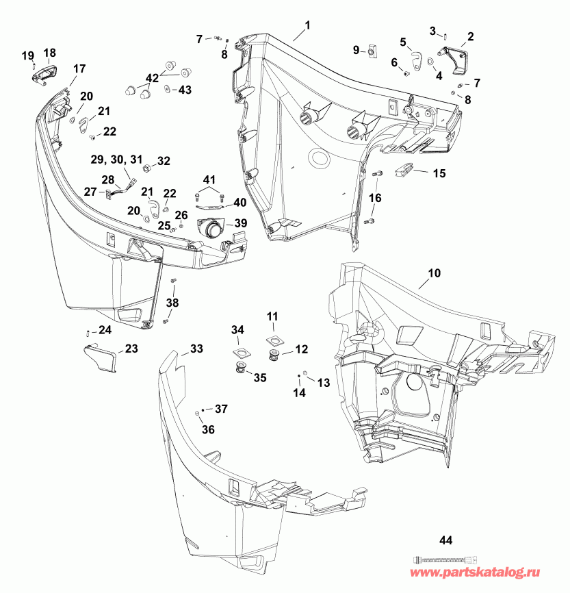 ��������� ��������� EVINRUDE E150HSLAAB  - ������ ������ ���������
