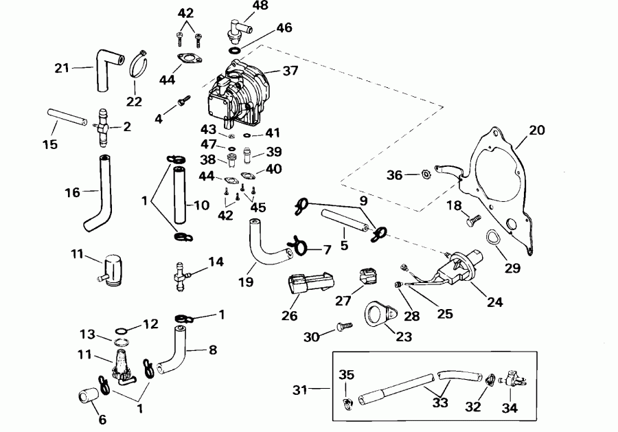 �������� ��������� ����� EVINRUDE E200WPXSSC Commercial, Elec Start, TNT,   - el ����� / el Pump