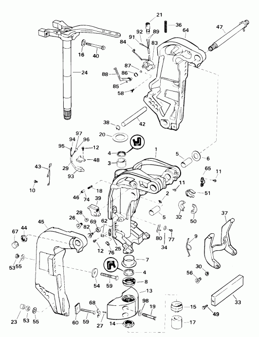   Evinrude E200WPXSSC Commercial, Elec Start, TNT,   - ern &  