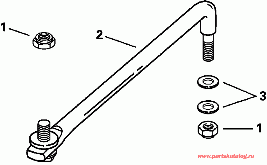 ��������� ������� E225FGLSSH FFI, Elec Start, TNT, 20 IN s  - eering Link Kit