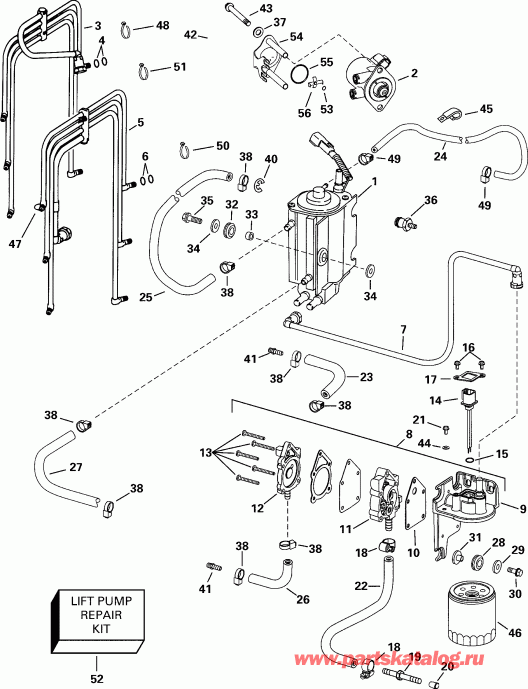 ��������� ��������� Evinrude RE150FLSSV FFI, Elec Start, TNT, 20 IN.   - el Components - el Components