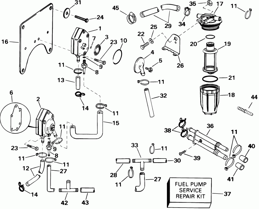  Evinrude E105WELSIF commercial, elec start, 20 in  - el Pump & Filter / el ����� & ������