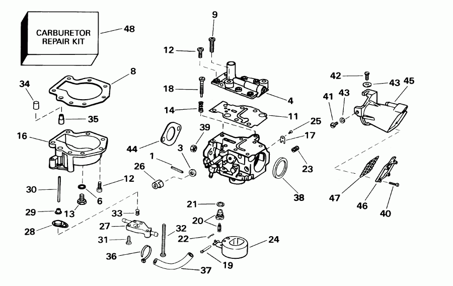 ��������� ��������� EVINRUDE E10R4SID 4-stroke, rope start, tiller, 1  - 15 Hp - 15 Hp