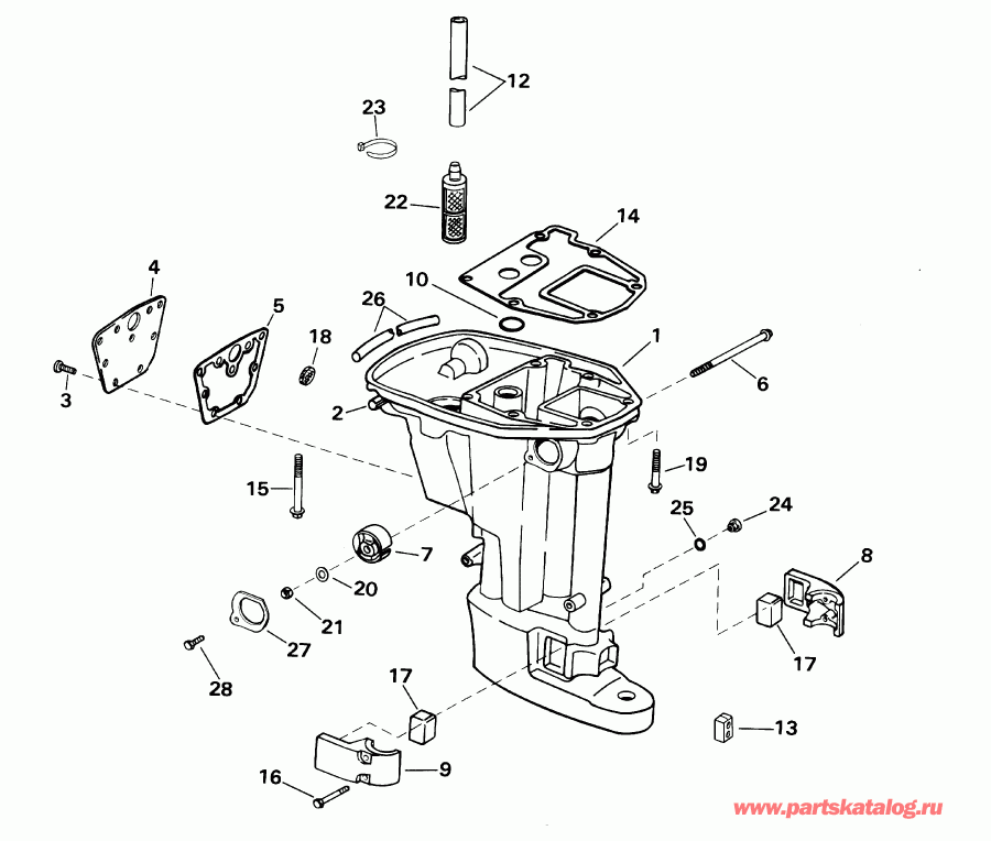 �������� ����� EVINRUDE E10TEX4SID 4-stroke, elec start, tiller,  - haust ������